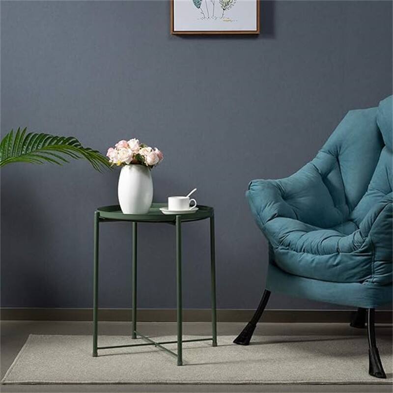 Tray Metal End Table