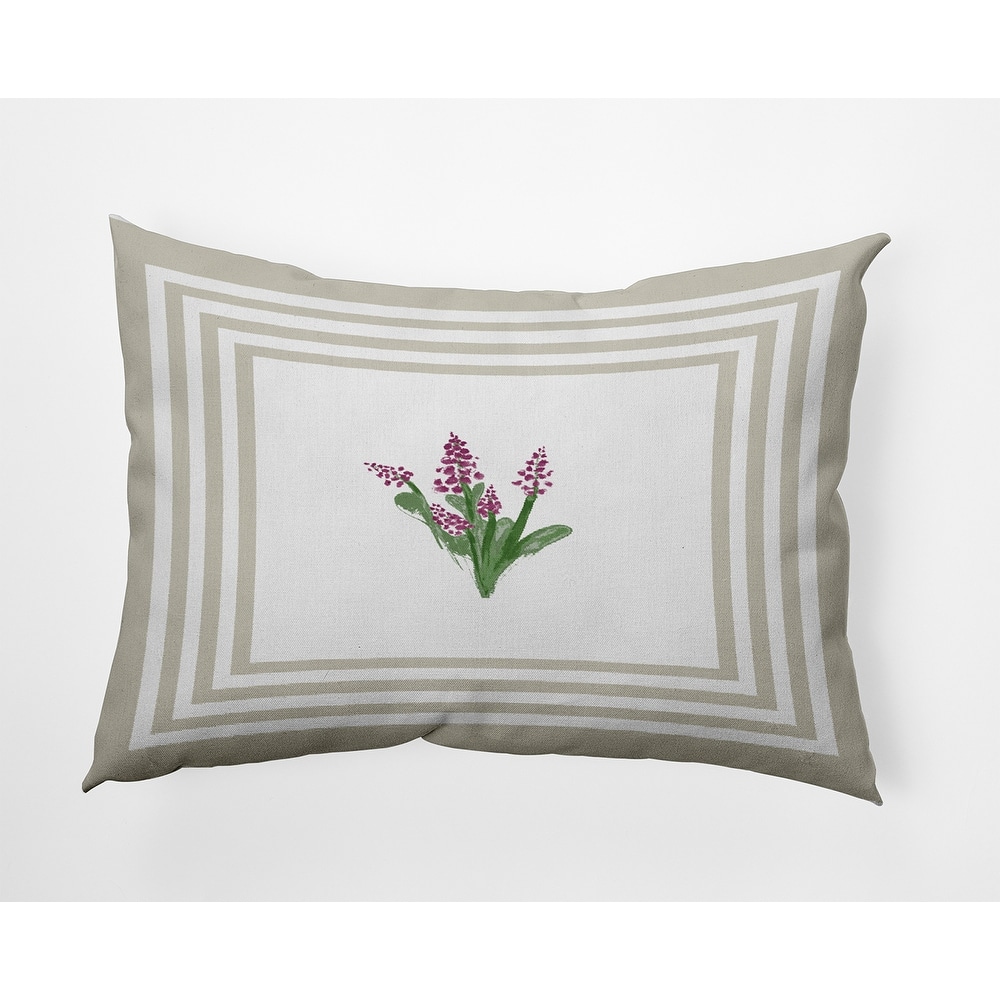 Framed Bouquets Decorative Throw Pillow