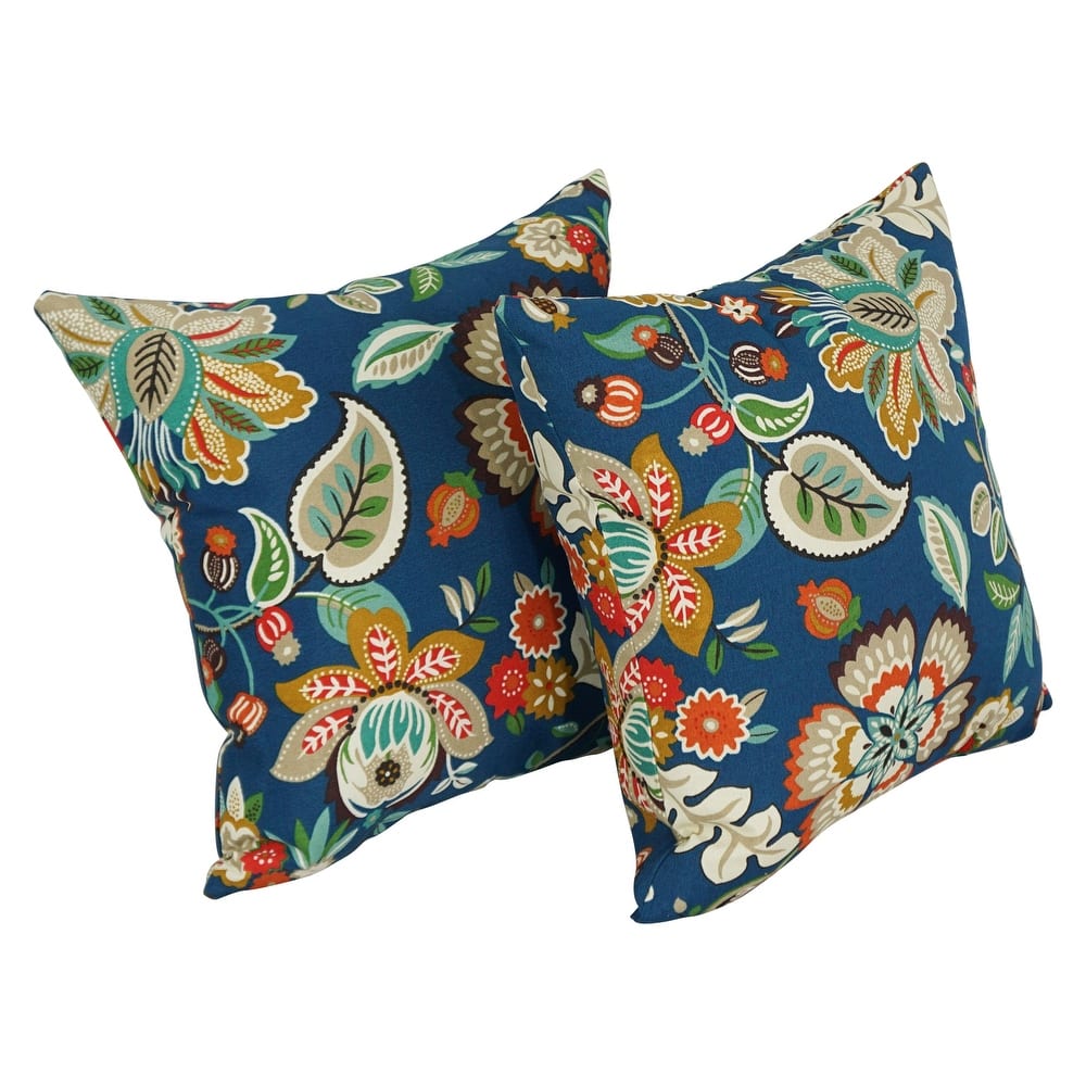 17-inch Outdoor Throw Pillows (Set of 2, Multiple Patterns)
