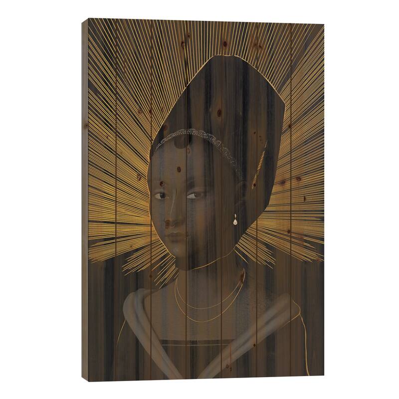 Petrus Christus Print On Wood by Nettsch - Multi-Color - 26x18x1.5