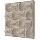 preview thumbnail 6 of 6, 3D Scooped Wooden Wall Decoration - 20.25"