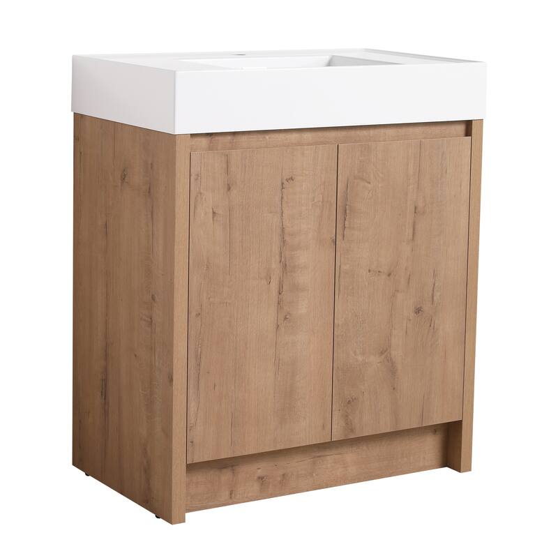 Beingnext 24"/30"/48"/60" Bathroom Vanity with Sink, Freestanding Bathroom Vanity with Soft Close Door