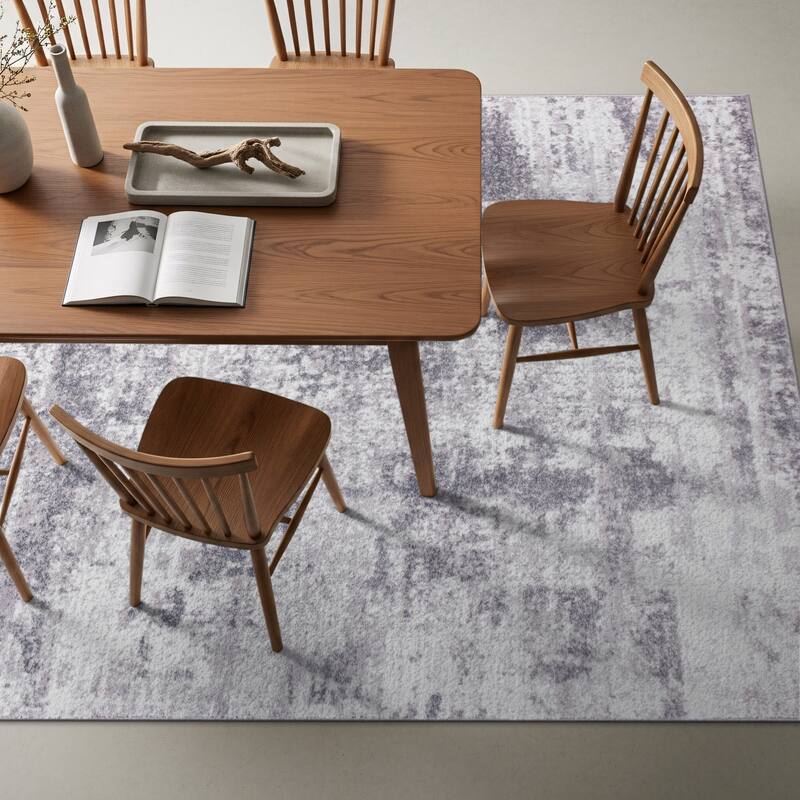 World Rug Gallery Distressed Abstract Area Rug