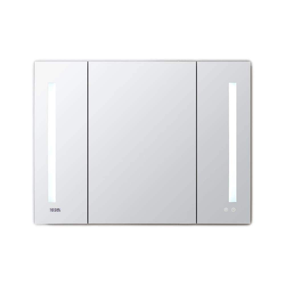 AQUADOM Signature Royale, 40"x30"x5", Bathroom Led Lighted Medicine Cabinet, Defogger, Integrated LED 3X Magnifying Mirror