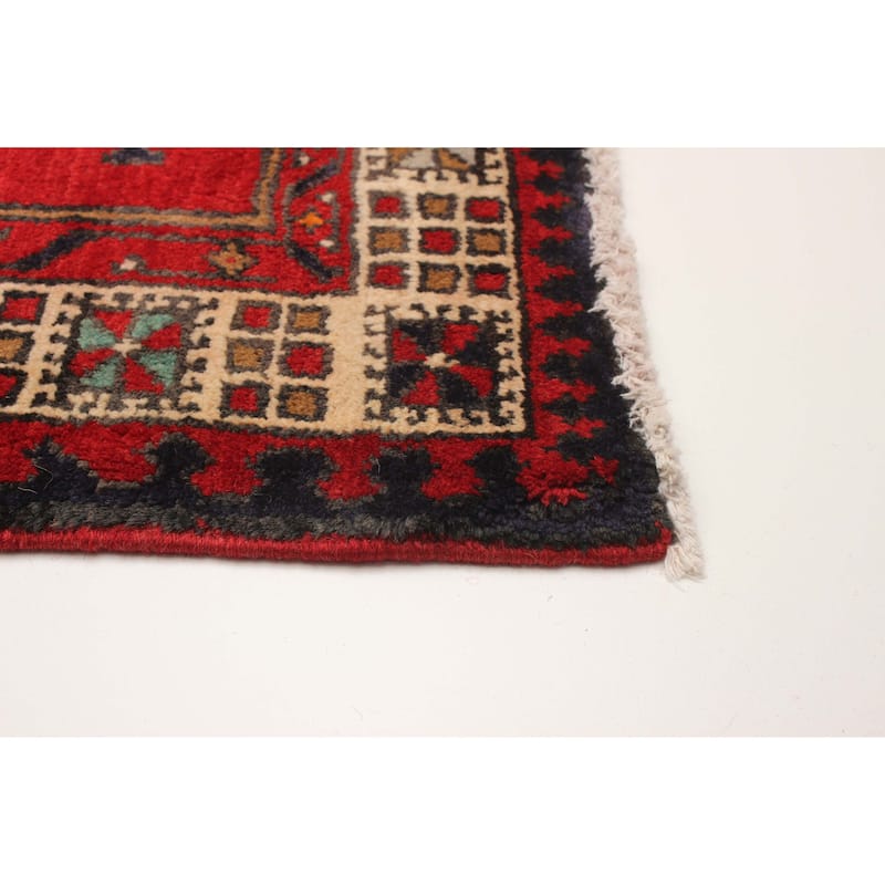 ECARPETGALLERY Hand-knotted Konya Anatolian Red Wool Rug - 3'1 x 9'6