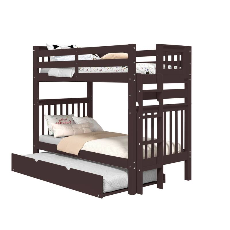 Taylor & Olive Trillium Tall Twin over Twin Bunk Bed, Twin Trundle