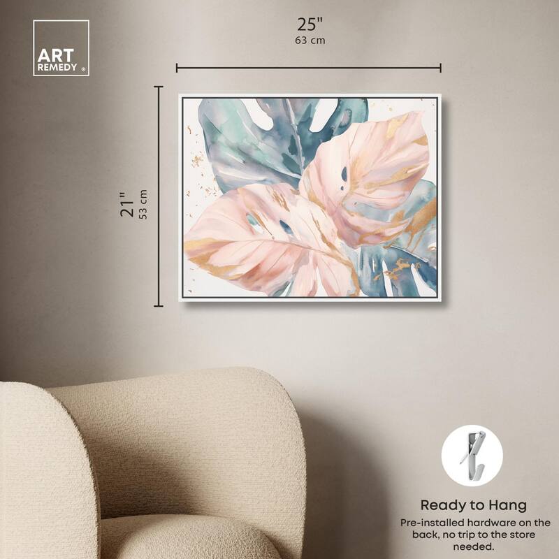 Golden Spritz Canvas by Art Remedy