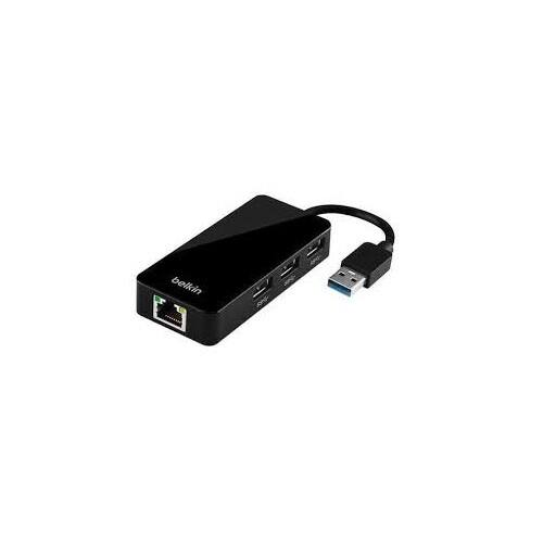 Shop Belkin B2b128tt 3 Port Usb 3 0 Hub With Gigabit Ethernet