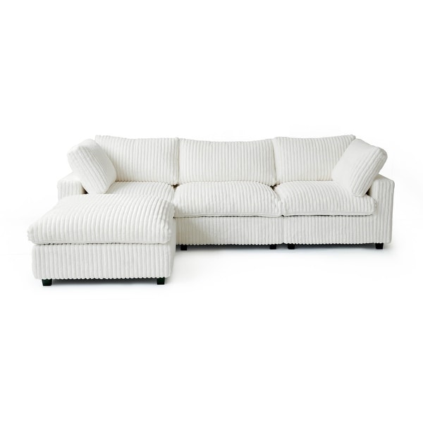 Oversized Deep Plush Cloud Sofa Couch, Modular Sectional