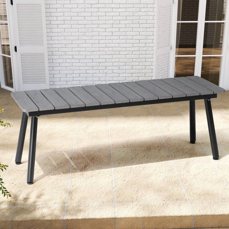 VredHom Outdoor Patio Aluminum Bench - N/A