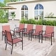 preview thumbnail 13 of 19, MAISON ARTS 4/6 Pieces Patio Dining Chairs, 3-Color Outdoor Textilene Dining Chairs
