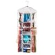 preview thumbnail 1 of 4, Wrapping Paper Storage Organizers- 2 Pack- Dual Sided Hanging Gift Wrap Station-Clear Compartments by Elf Stor Clear and White