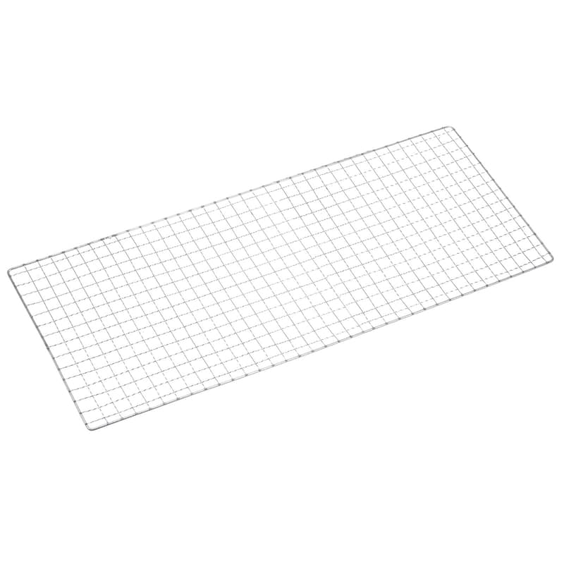 Square BBQ Grill Net 7.9"x19.7" Galvanized Iron Barbecue Mesh Mat for Baking