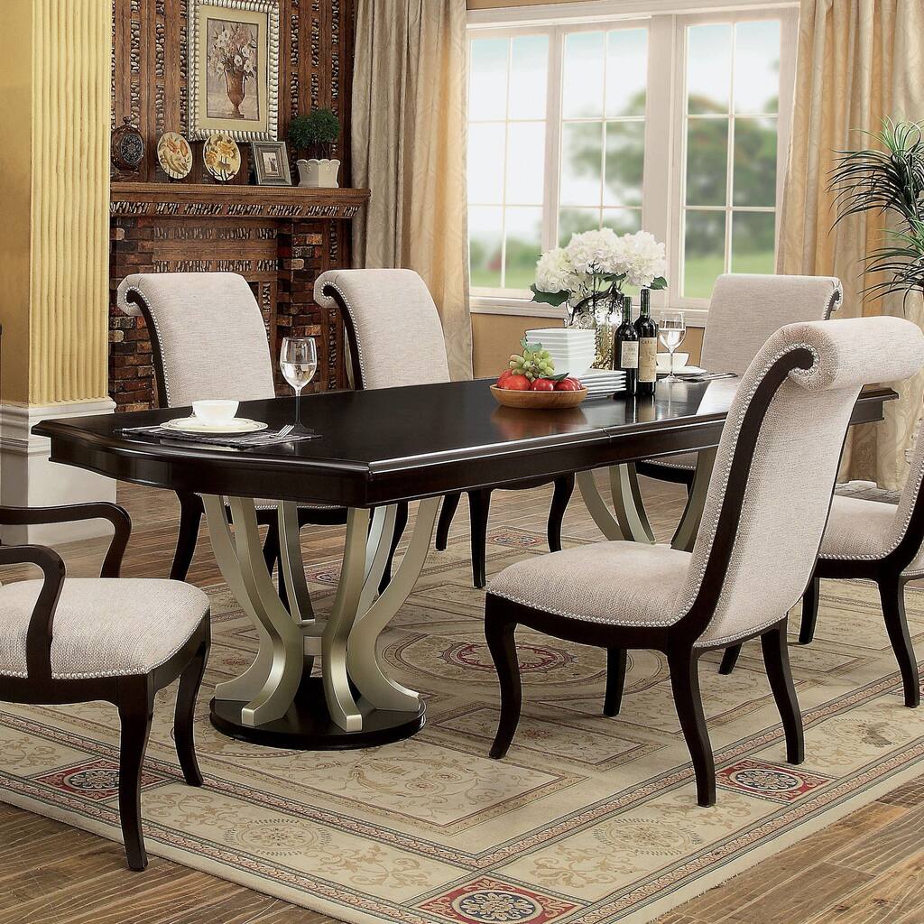 Copper Grove Buhovo Glam Espresso 106-inch Wood Expandable Dining Table ...