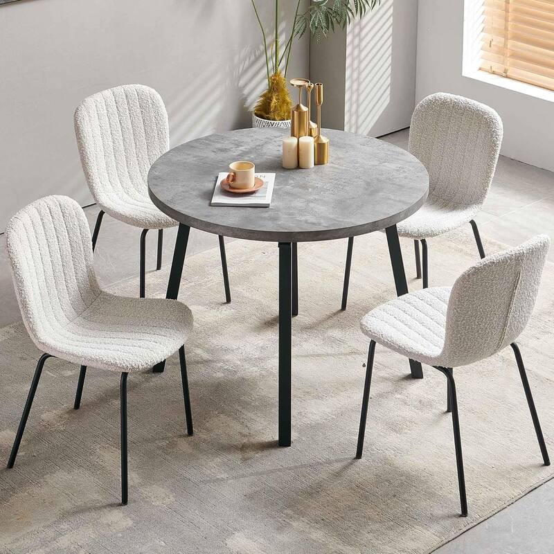 Howtai Upholstered Dining Chairs,Vintage PU Leather Accent Side Chairs