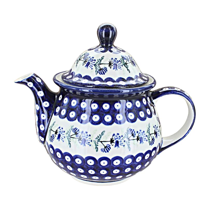 Blue Rose Polish Pottery 943 Zaklady Large Teapot - Sweet Annie