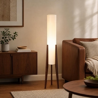 Wabi-Sabi Natural Wood Zen Floor Lamp - Bed Bath & Beyond - 44235019