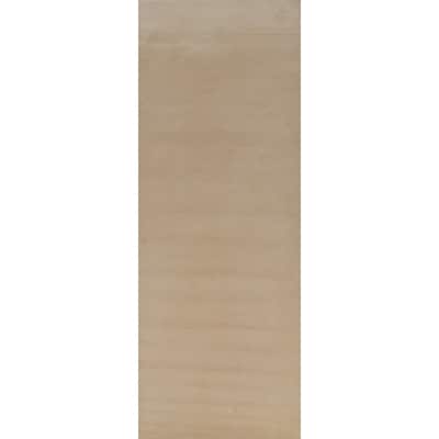 Hand Knotted Oriental 100% Wool Carpet Modern Solid Beige & Ivories Gabbeh Runner Rug - 10' 0'' X 3' 1''