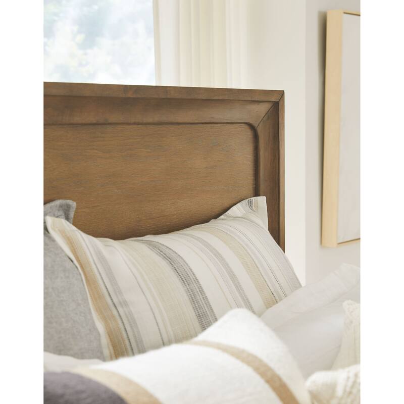 Magnussen Home Lindon Belgian Wheat And Coffee Bean Panel Bed
