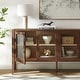 preview thumbnail 4 of 7, Nell 72" Glass Door Sideboard Storage Display Cabinet