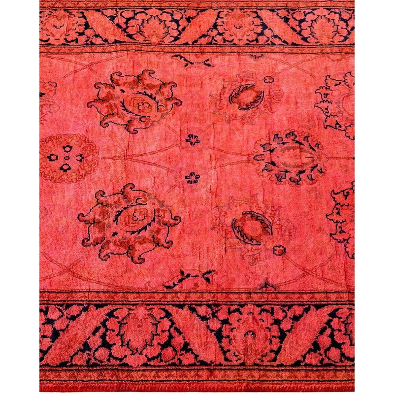 Fine Vibrance, One-of-a-Kind Hand-Knotted Runner Rug - Orange, 2' 7" x 15' 10" - 2' 7" x 15' 10"