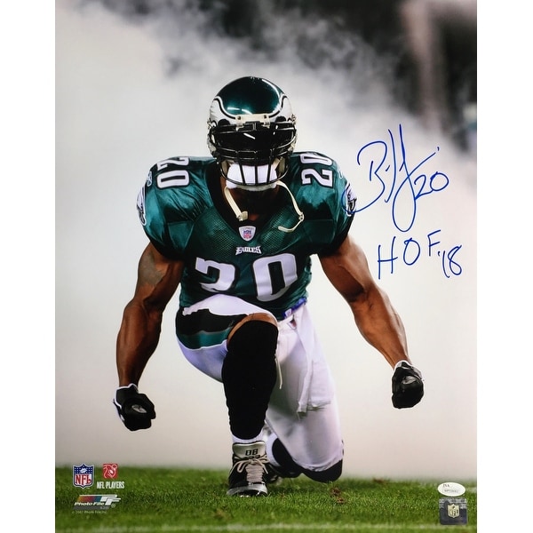Brian Dawkins Signed 16x20 Philadelphia Eagles Smoke Photo HOF 18 JSA