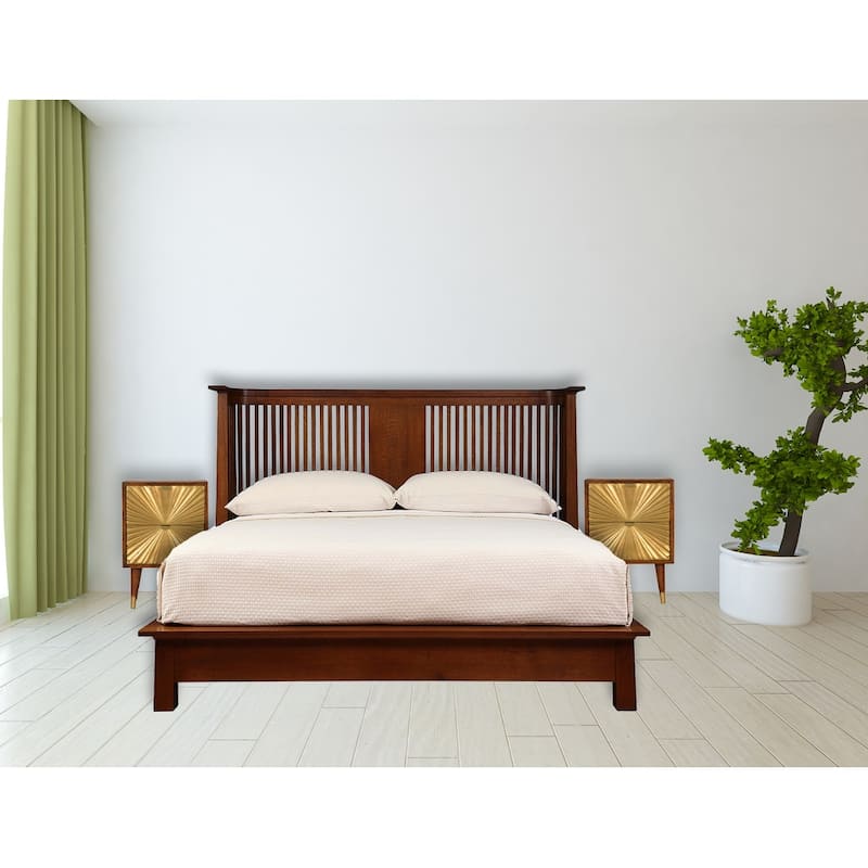 Artisan Furniture Solid Wood Manila Gold Nightstand