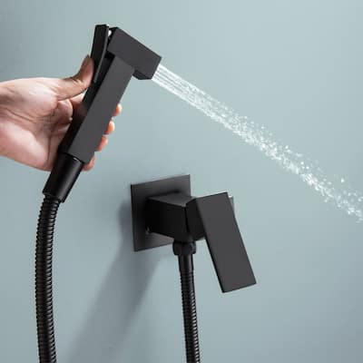 Handheld Bidet Sprayer Stainless Steel Bidet Hand Held Sprayer for Toilet Shattaf Toilet Attachment With Mixer Valve