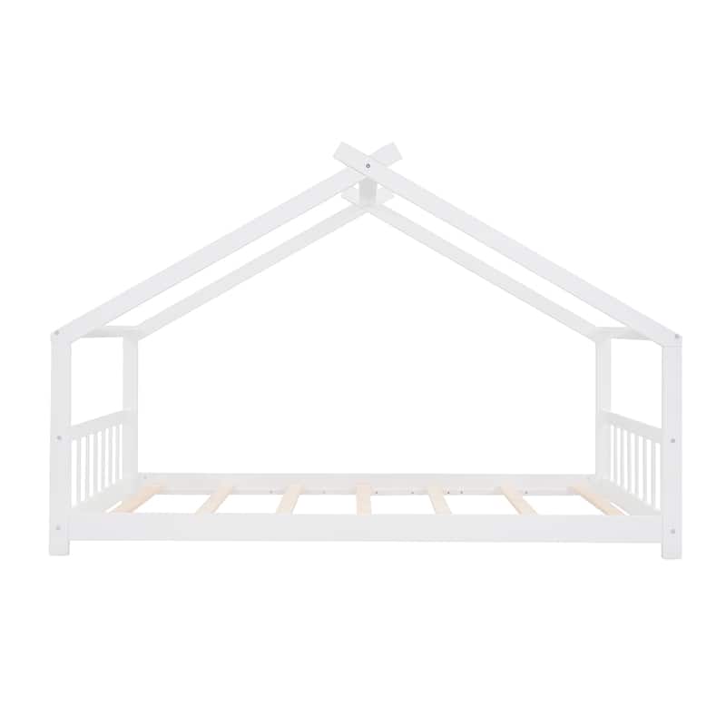 Twin Pine House Platform Bed with Headboard & Footboard