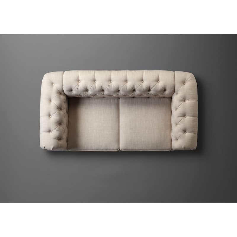 Moser Bay Garcia Chesterfield Rolled Arm Sofa, Loveseat