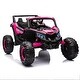 preview thumbnail 8 of 93, 12V Ride On Car with Remote Control,UTV ride on for kid,3-Point Safety Harness Pink
