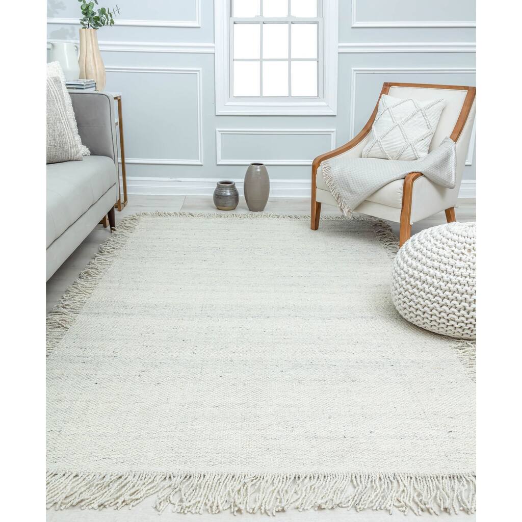 Nolan Casual Solid Seashell Area Rug BY Rugs America