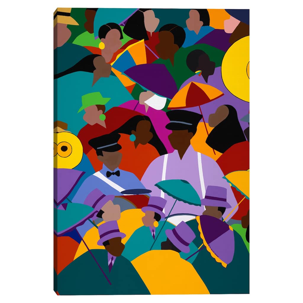 Second Line New Orleans by Synthia SAINT JAMES Canvas Art Print