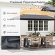 preview thumbnail 38 of 58, Gymax 13 FT Double-sided Patio Umbrella Outdoor Large Twin Size