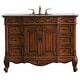 preview thumbnail 1 of 10, Elegant Lighting VF38848 Oakland 48" Free Standing Single Basin Vanity Teak - Wood Finish