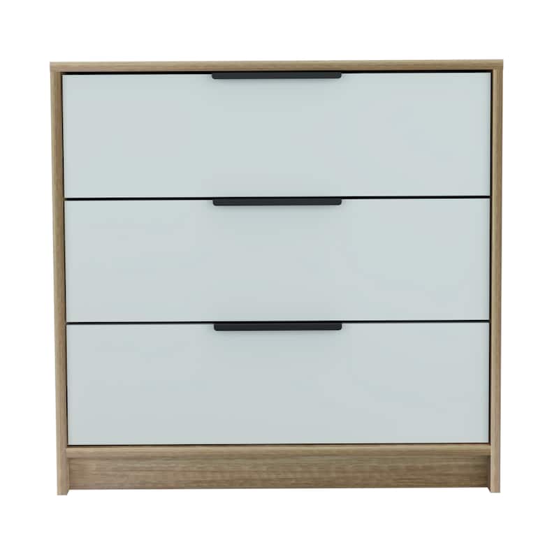 TUHOME Kaia 27-inch Wide Contemporary 3 Drawer Dresser