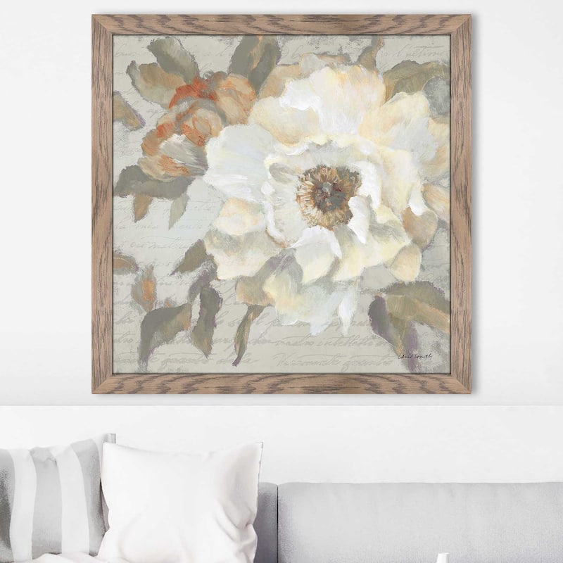 "Blooming Peony Letter I" by Lanie Loreth Print on Acrylic