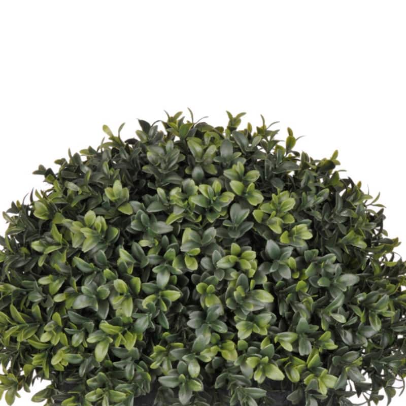Faux HalfBall Boxwood Topiary in Garden Urn Bed Bath & Beyond 36198145
