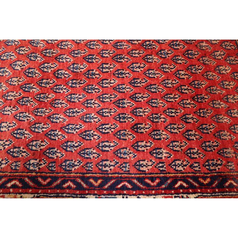 ECARPETGALLERY Hand-knotted Andelz Red Wool Rug - 3'5 x 10'4