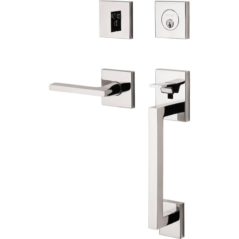 Baldwin Minneapolis Right Handed Single Cylinder Keyed Entry Sectional - Lifetime Polished Nickel