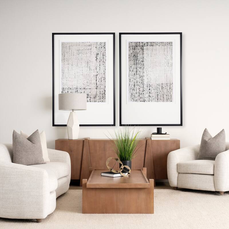 Dot Texture Tan I Framed Art Print