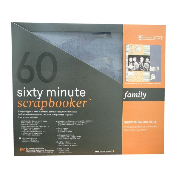 60 Minute Scrapbooking Kit Family Theme 175 Piece