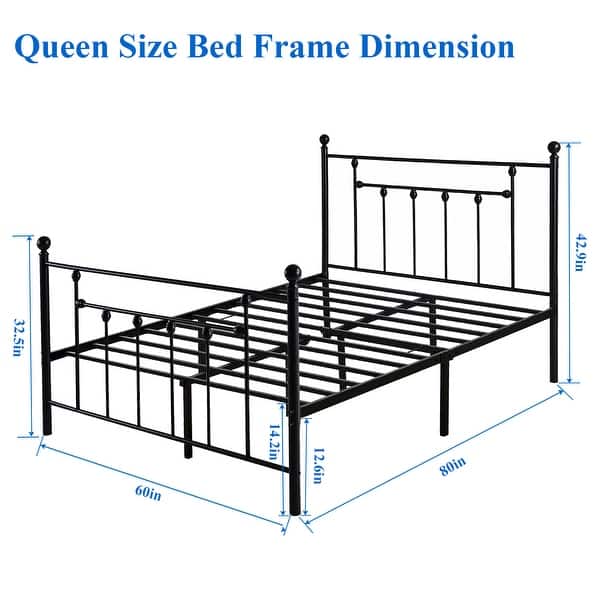 Shop Vecelo Metal Beds Victorian Metal Platform Bed Frames With Headboard And Footboard Twin Full Queen 3 Options Overstock 20489039,Smoked Salmon Appetizer
