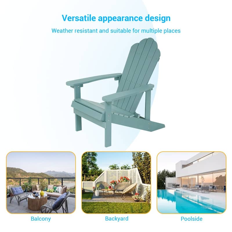 BONOSUKI Patio Adirondack Chairs Weather-resistant(Set of 2)