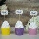 preview thumbnail 4 of 4, 50 White 5" Bamboo Thank You Tags with Sustainable Skewers Picks