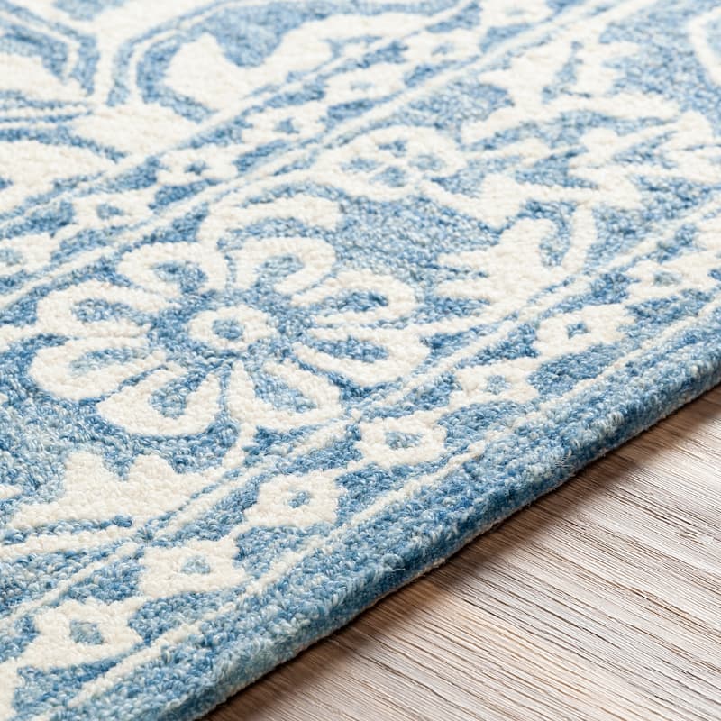 Livabliss Lisbet Handmade Boho Medallion Wool Area Rug