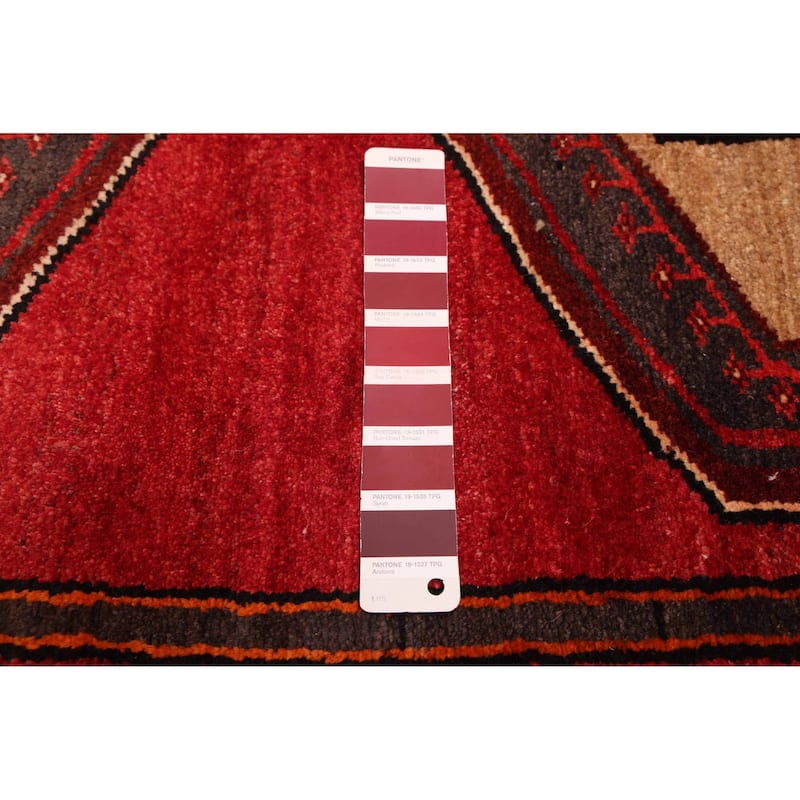 ECARPETGALLERY Hand-knotted Andelz Red Wool Rug - 4'2 x 6'8