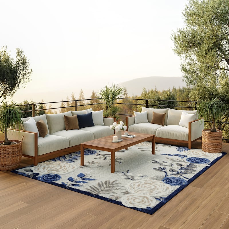Nourison Aloha Indoor/Outdoor Floral Area Rug