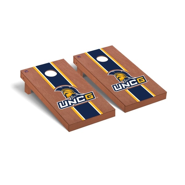slide 2 of 5, UNC Greensboro Spartans Rosewood Cornhole Board Set