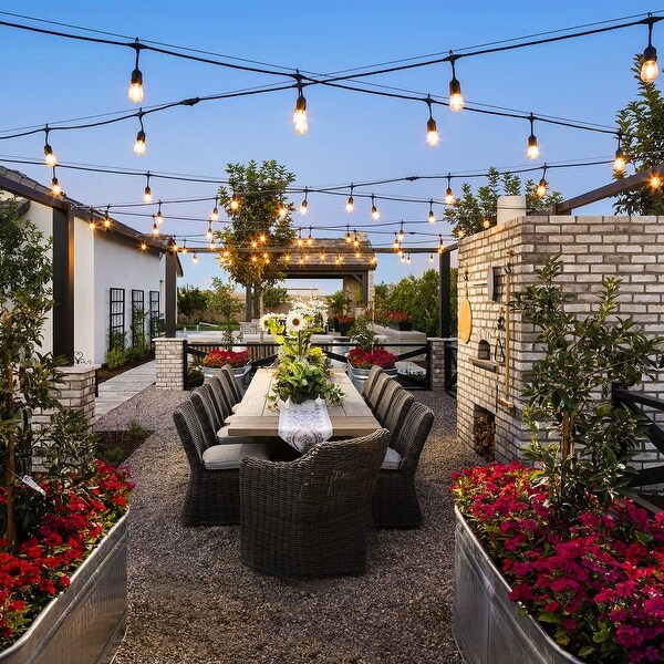 Exterior patio string lights on sale